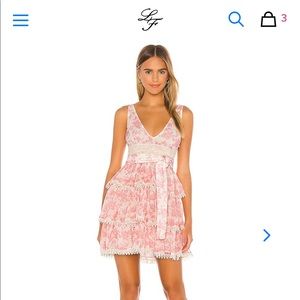 lovers and friends peach mini dress!!